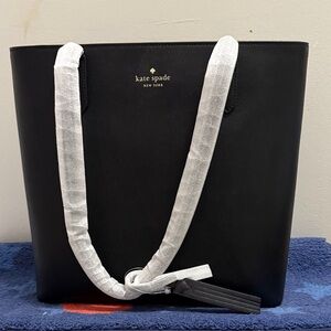 Kate Spade Black Leather Tote